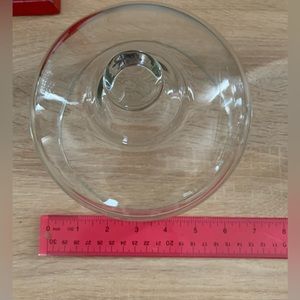 Kitchen Glass Pedestal with Dome for cheeses and small desserts